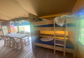 Etagen-Safarizelt - Voda-Tent - Camping Moulin du Pommier - Saulgond- Nouvelle-Aquitaine - Frankreich