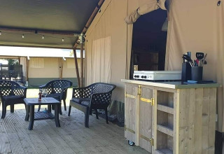 Safari-Zelt - Camping Eefting - Vodatent - Rohel, Friesland, Niederlande