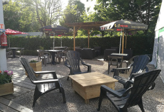 Terrasse - Vodatent - Camping la Salvinie - Dordogne, Terrasson Lavilledieu, France