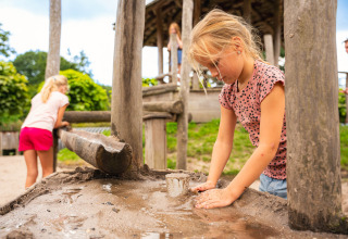 Playing at the water playground - Sandberghe - Uden, North Brabant, Netherlands