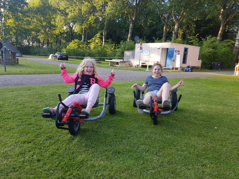 Children on go-karts - Camping de Breede- Warffum - Groningen - Netherlands(1)