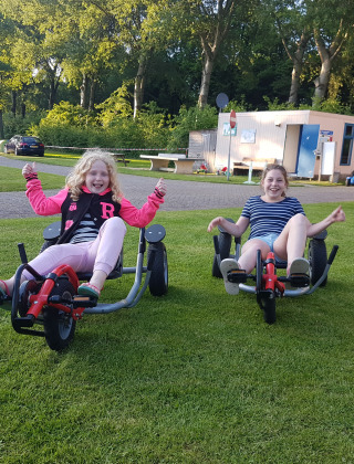Children on go-karts - Camping de Breede- Warffum - Groningen - Netherlands(1)