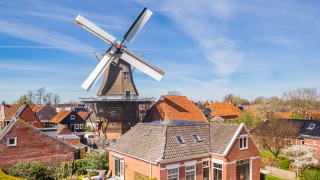 Windmill in Winsum, Groningen, Netherlands