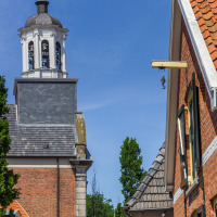 Torre de iglesia en Ootmarsum, Overijssel, Países Bajos