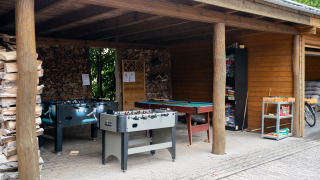 Fußballtisch - Camping Bockenauer Schweiz - Vodatent - Bockenau, Rheinland-Pfalz, Deutschland