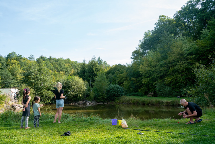 Fishing pond - Camping Bockenauer Schweiz - Vodatent - Bockenau, Rhineland-Palatinate, Germany