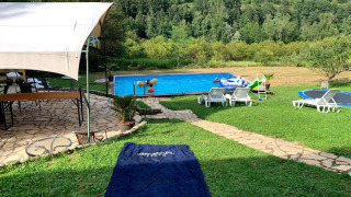 Zwembad en trampoline - Camping Sretanwolf - Bosiljevo, Karlovac, Kroatië
