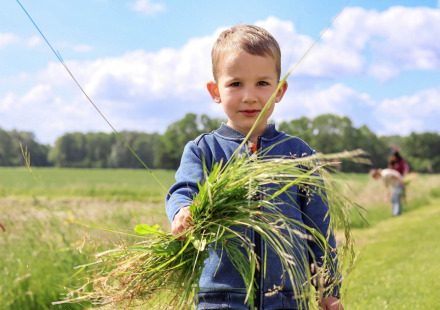 Kind op camping - Vodatent - Camping de Hinde - Dronten, Flevoland, Nederland6