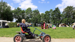 Child on go-kart - Vodatent - Camping de Hinde - Dronten, Flevoland, Netherlands10