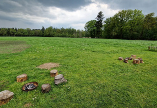 Veld met kampvuurplek - Mooirust - Leersum, Utrecht, Nederland