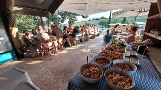 Willkommensessen - Tenuta Tredici Ulivi - Vodatent - Senigallia, Le Marche, Italien