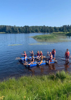 Building rafts - Camping Yttermalungs - Vodatent - Yttermalung, Dalarna, Sweden