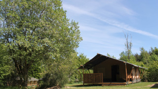 Safaritelt på landet - Tolne Camping - Vodatent - Sindal, Nordjylland, Danmark