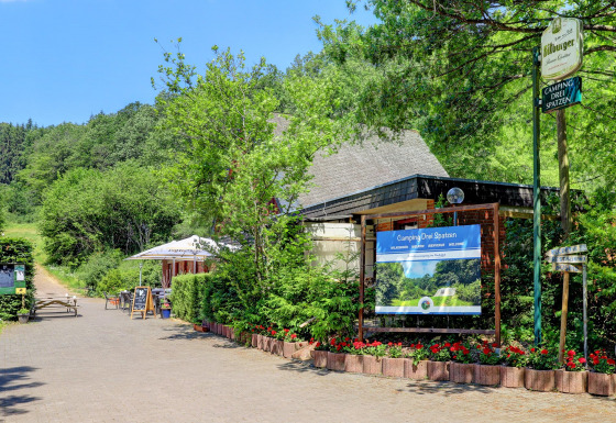 Entrance campsite - Camping Drei Spatzen - Vodatent - Utscheid, Rhineland-Palatinate, Denmark