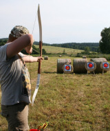 Tiro con arco - Camping Rainbow - Vodatent - Šluknov, Ústí nad Labem, República Checa