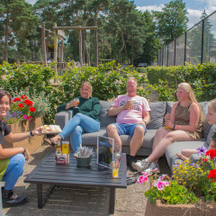 Restaurante con terraza - Camping Samoza - Vierhouten, Güeldres, Países Bajos