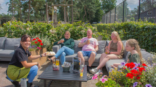 Restaurante con terraza - Camping Samoza - Vierhouten, Güeldres, Países Bajos