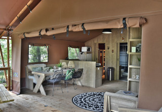 Interior safari tent - Camping Samoza - Vierhouten, Gelderland, Netherlands