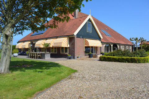 Terrasse - Camping de Tulpenweide - Vodatent - Breezand, Nordholland, Niederlande