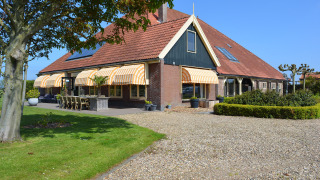 Terrasse - Camping de Tulpenweide - Vodatent - Breezand, Nordholland, Niederlande