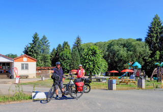 Guests on bikes - Camping Lotje - Vodatent - Hattorf am Harz, Lower Saxony, Germany