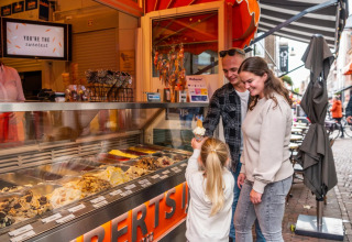 Eating ice cream in town - EuroParcs Ruinen - Ruinen, Drenthe, Netherlands