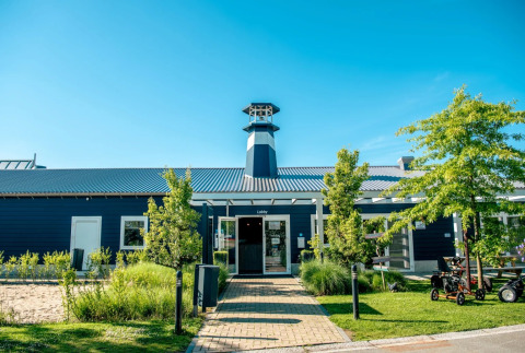 Rezeption des Ferienparks - EuroParcs Bad Hulckesteijn - Nijkerk, Gelderland, Niederlande