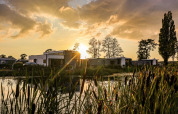 Coucher de soleil sur le parc - EuroParcs Bad Hulckesteijn - Nijkerk, Gelderland, Pays-Bas