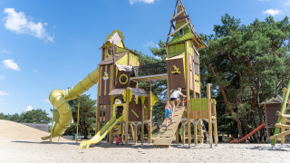 Speelkasteel - Vodatent - Erholungs- und Naturpark de Keiheuvel - Balen - Antwerpen - Belgien