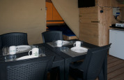 Tenda safari con sala da pranzo - De Vrolijke Flierefluiter - Noord-Brabant - Paesi Bassi