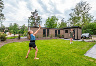 Badminton presso l'alloggio - EuroParcs De Hooge Veluwe - Arnhem, Gheldria, Paesi Bassi