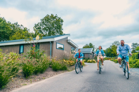 Mit dem Fahrrad durch den Park - EuroParcs Zuiderzee - Biddinghuizen, Flevoland, Niederlande