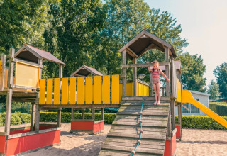 Girl in playground equipment - EuroParcs De Biesbosch - Dordrecht, South Holland, Netherlands