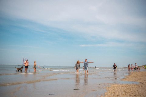 Walking on the beach - EuroParcs Schoneveld - Breskens, Zeeland, Netherlands