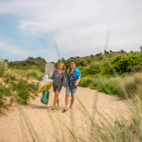 Caminar por las dunas - EuroParcs Schoneveld - Breskens, Zelanda, Países Bajos
