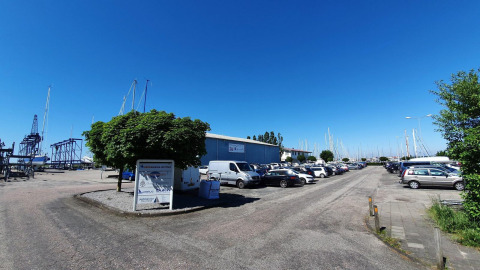 Entrada del puerto deportivo - Marina Parcs Lelystad - Lelystad, Flevoland, Países Bajos