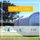 Foto af et safari-telt kaldet Slow Life Stay, pris 99€, for 2 personer, Les 7 Îles, med træer bagved.