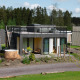 Villa moderna con terraza en la azotea y jacuzzi exterior en Resort de Parel, Países Bajos, entre naturaleza.