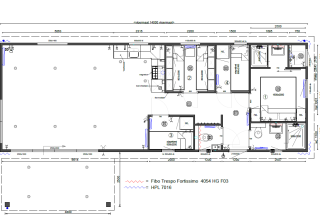 Plano de Forest Park Chalet 8p en Holiday park De Kleine Belties, Países Bajos, mostrando distribución de habitaciones.