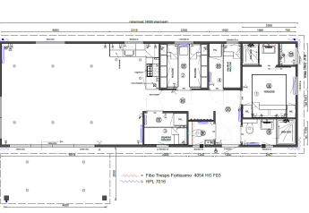 Floor plan of Forest Park Chalet 8p at Holiday park De Kleine Belties in the Netherlands showing room layout.