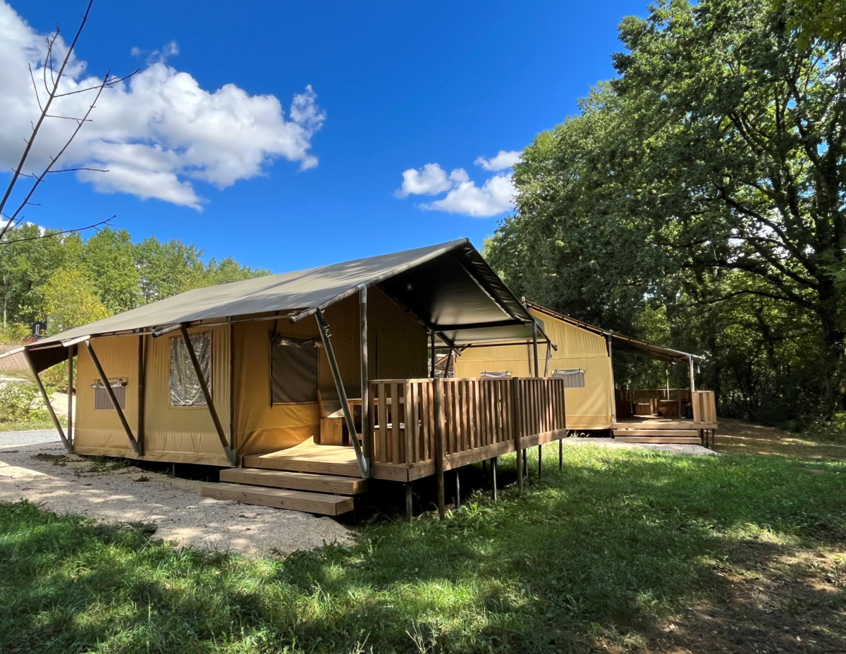 Lodgetent incl. Sanitair Camping Lac aux Oiseaux